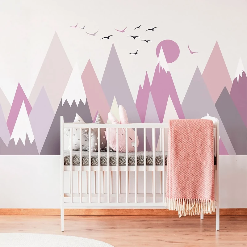 Ambiance Sticker Children's Stickers Scandinavian Mountains Larinka 100 x 150 cm