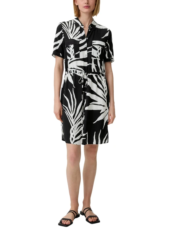 comma Women's 60.2.61.10.100.2132534 Dress, 99A9, 8