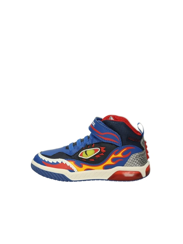 Geox J Inek Boy Sneaker, Royal Red, 8.5 UK Child