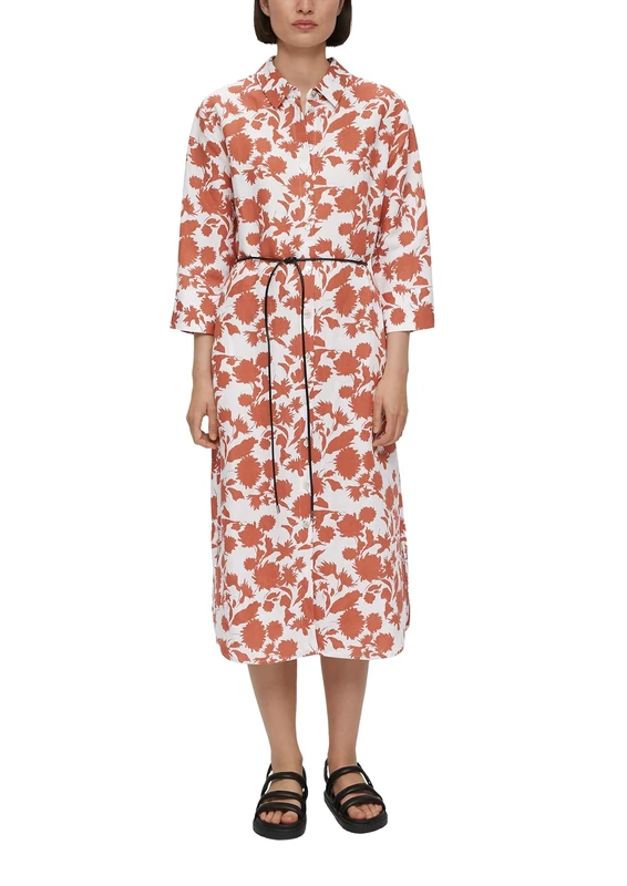 s.Oliver BLACK LABEL Women's Long Dress, Orange, 10