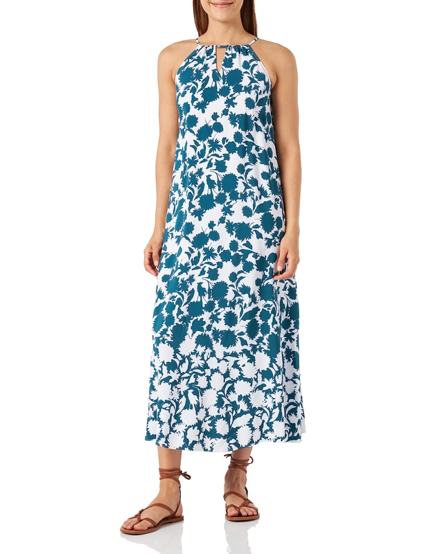 s.Oliver BLACK LABEL Women's Midi Dress, Blue Green, 16