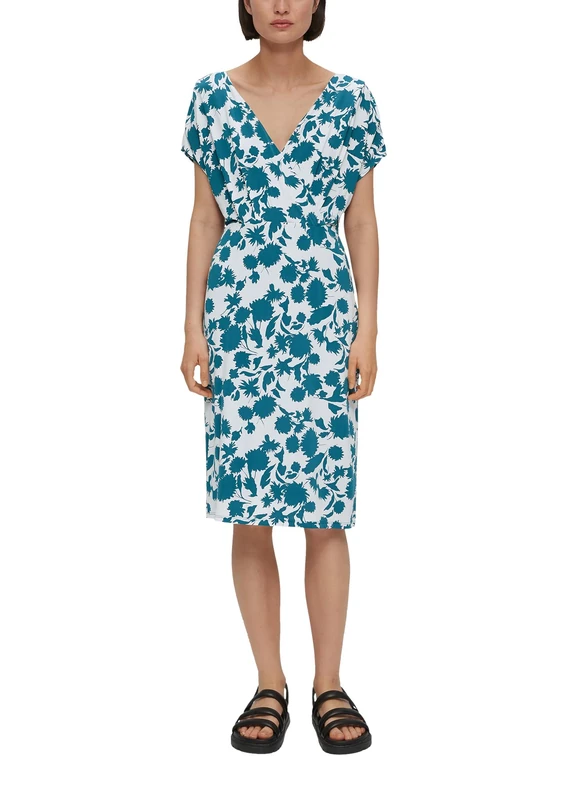 s.Oliver BLACK LABEL Women's Short Dress, Petrol, 8