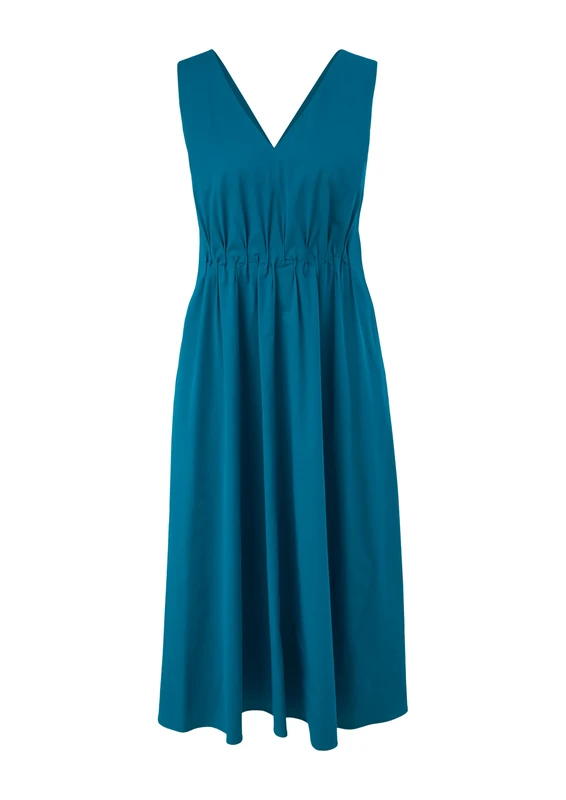 s.Oliver BLACK LABEL Women's Midi Dress, Regular fit, Blue Green, 16