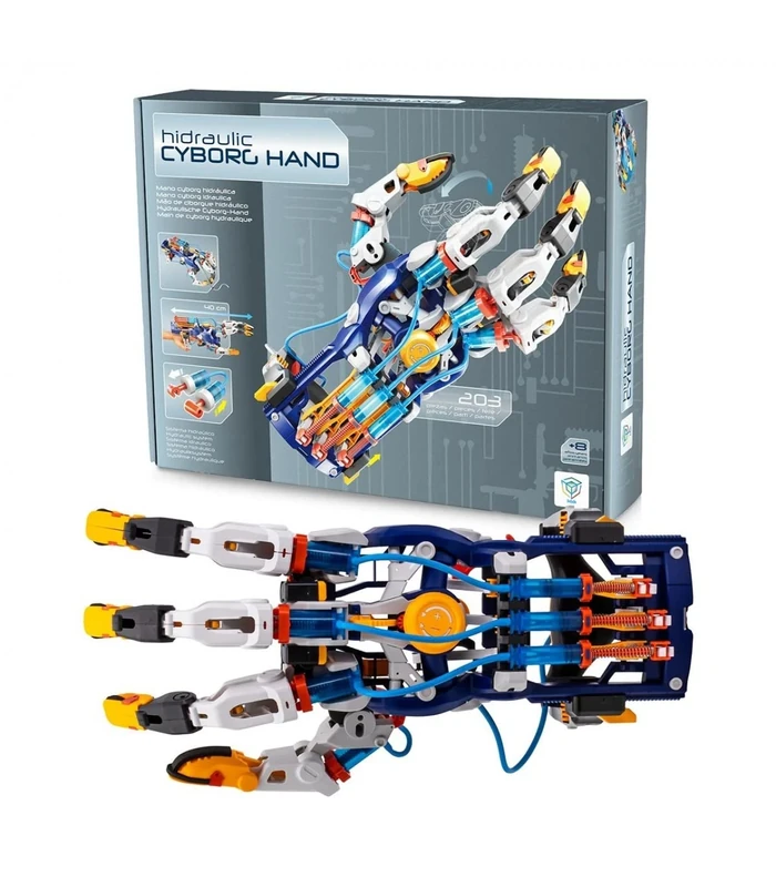 DEQUBE – Hand Cyborg Hydraulic – Simulates Real Movements – Different Grip Techniques – Hydraulic Energy – Adjustable to Different Hand Sizes – for Right and Left Handed (Deqube 925D00113)