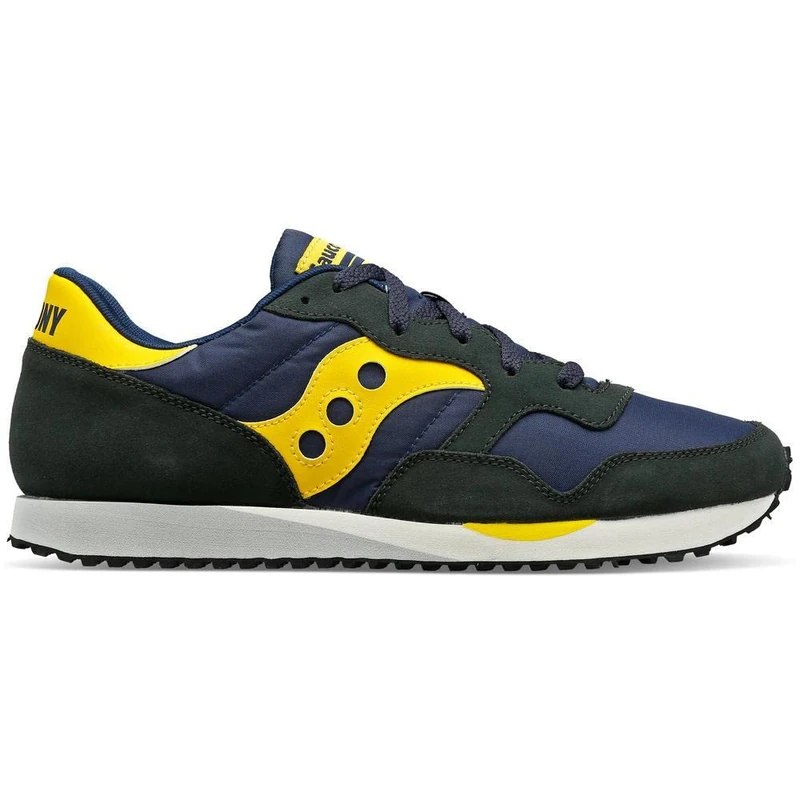 Saucony DXN Sneaker Trainer Shoe, Navy-Yellow, 8.5 - Image 1