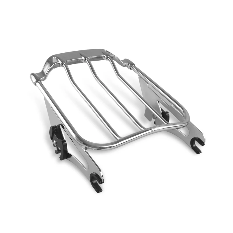 SWESGI Two Up Air Wing Luggage Rack Detachable Mounting Rack Compatible for Harley Davidson Touring 2009-2023 Street Glide Electra Glide Road Glide Road King (Chrome)