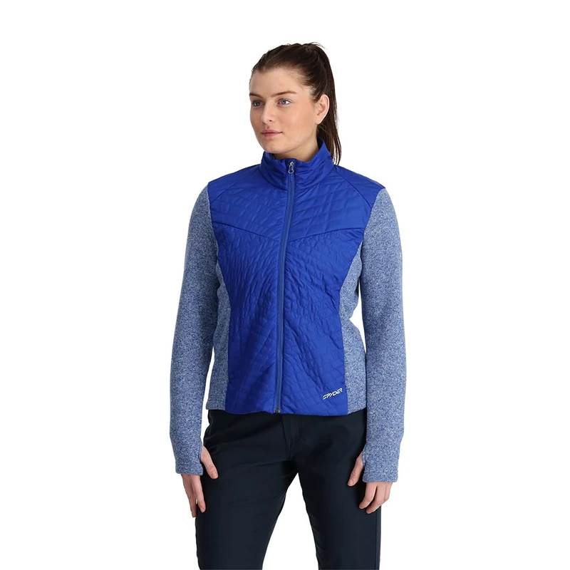 Spyder Women's Pursuit Insulator Jacket Fleece, Electric Blue, XL