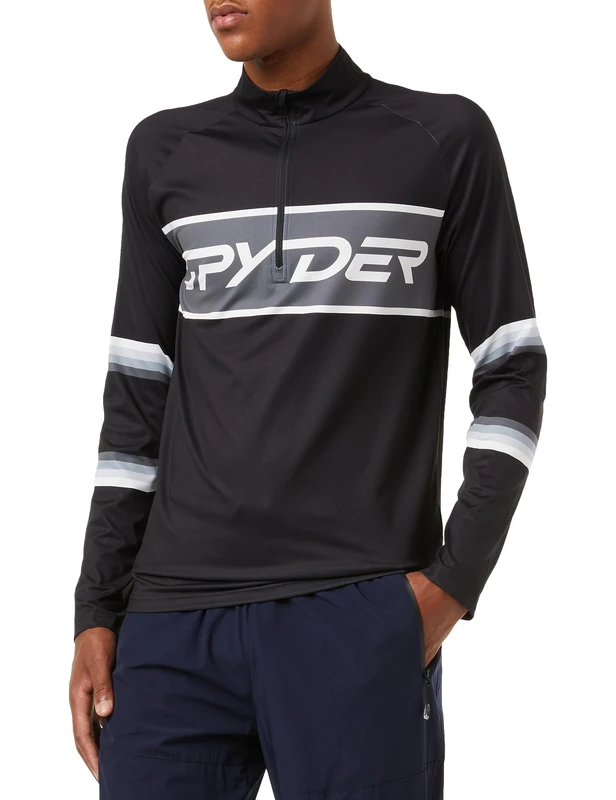 Spyder Premier Zip T-Neck, Men, Black, M