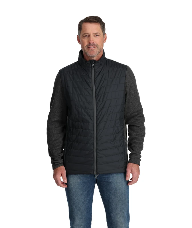 Spyder Men's Pursuit Insulator Jacket Fleece, Black, XL