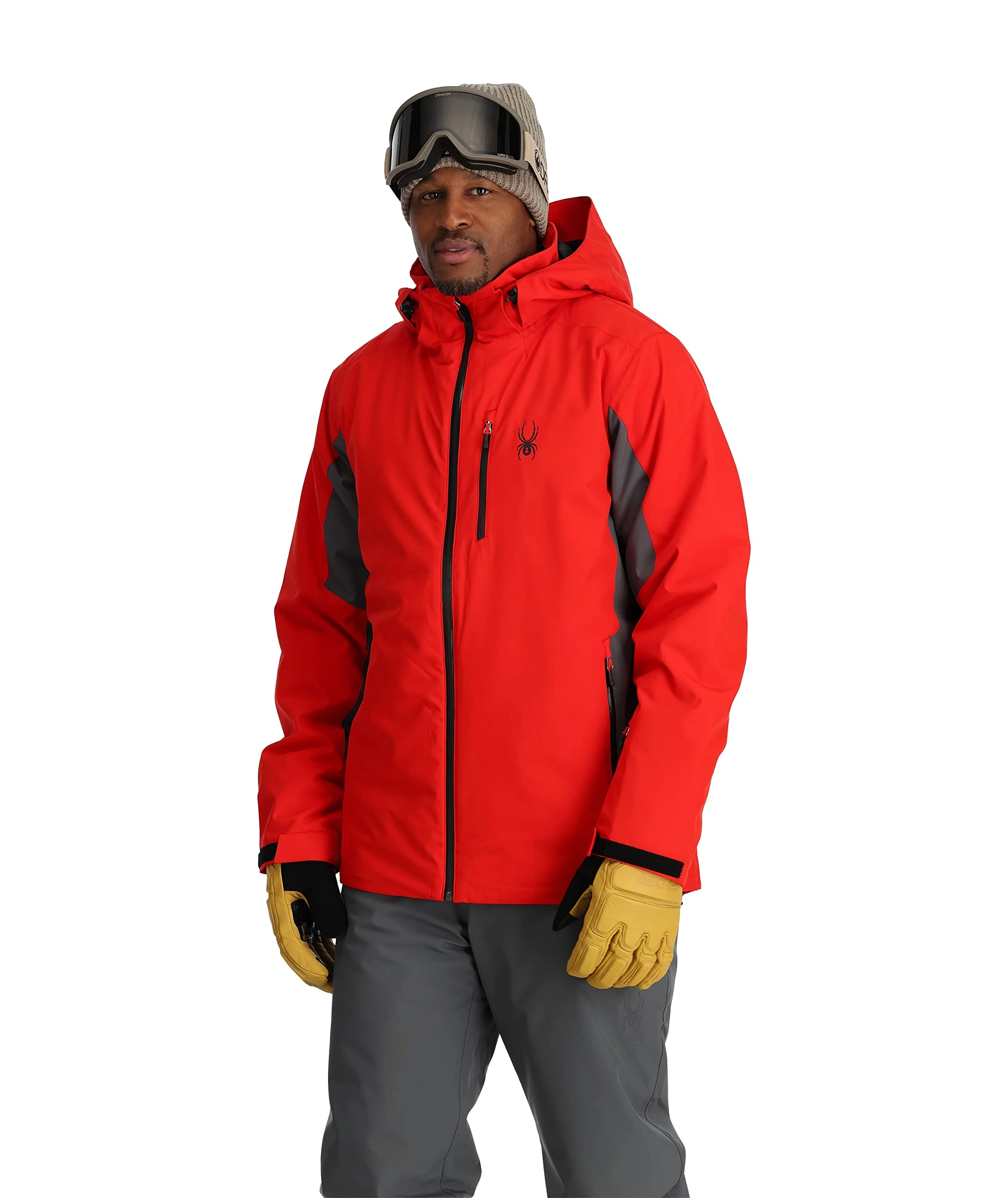 Spyder Men's Vertex Jacket Ski, Volcano, M