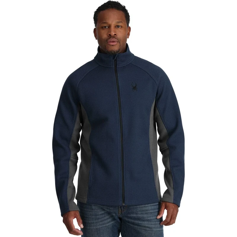 Spyder Men's Constant Full Zip Fleece Jacket, True Navy, S