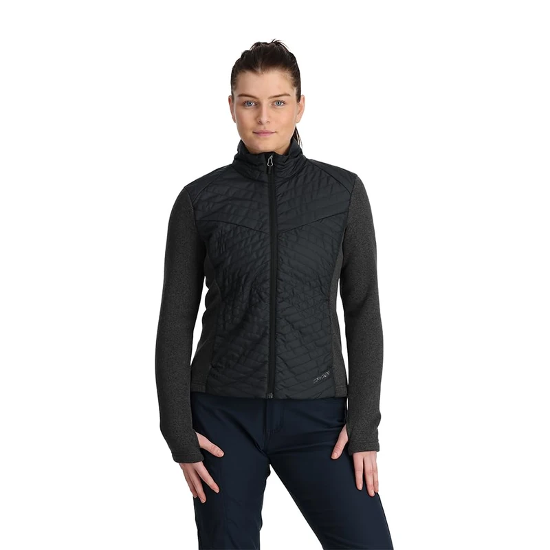 Spyder Women's Pursuit Insulator Jacket Fleece, Black, L