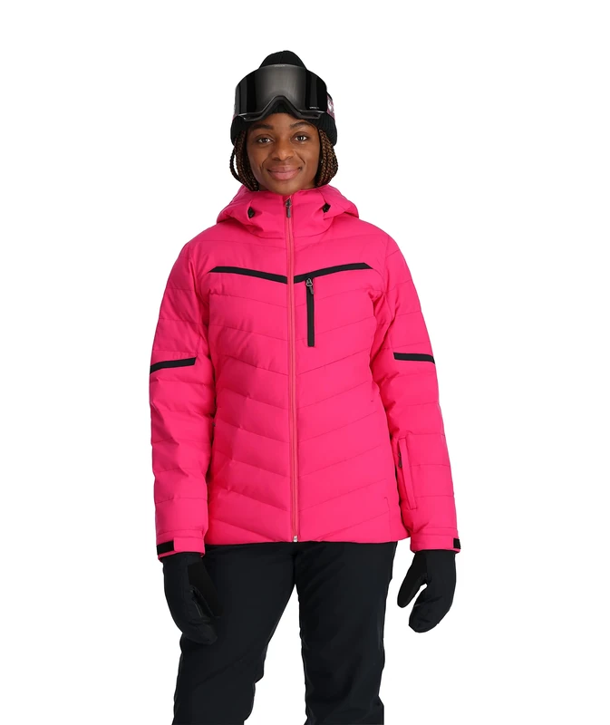 Spyder Women's Brisk Synthetic Down Ski Jacket, Pink, XS