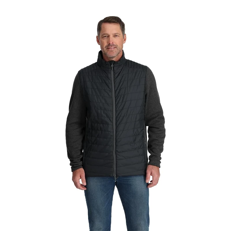 Spyder Men's Pursuit Insulator Jacket Fleece, Black, M