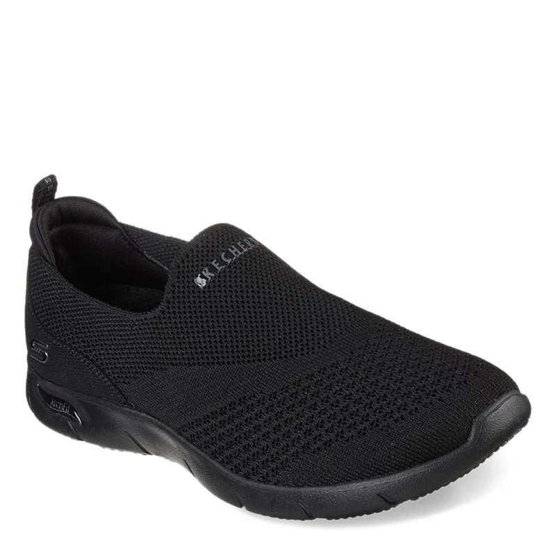 Skechers Women's Sneaker, Black, 7 UK Wide, (104164W-BBK) - Image 1