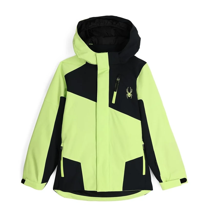 Spyder Boy's Turner Jacket Ski, Lime Ice, L