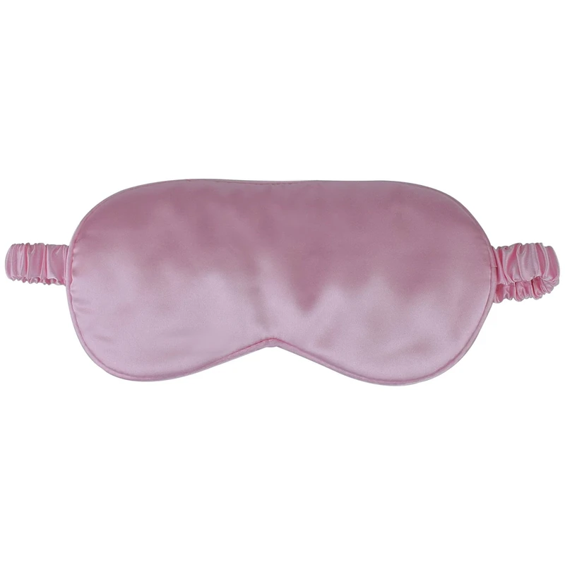 1 Pcs Sleep Mask, Silk Eye Mask, Blindfold, Silk Sleeping Mask for Girls, Women, Men (Pink)