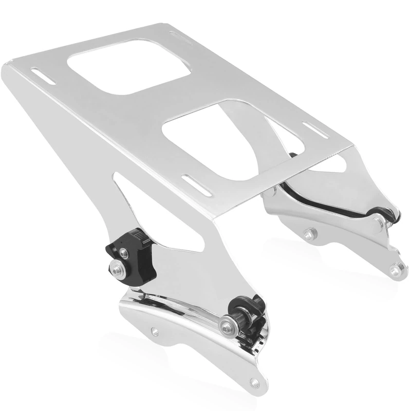 SWESGI Luggage Rack 4 Point Docking Hardware Kit for Harley Detachable Tour Pack Kit Two-Up Mounting Rack Compatible with Touring Road King Street Glide Road Glide Electra Glide 2014-2024 (Chrome)