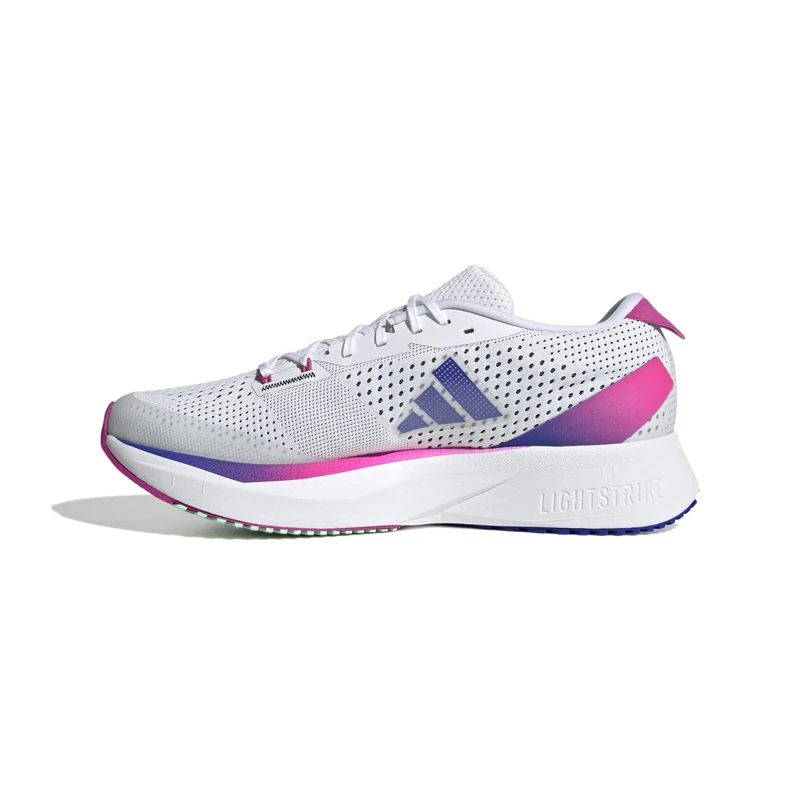 adidas Adizero SL Men's Shoes-Low (Non-Football), FTWR White Lucid Blue Lucid Fuchsia, 8.5 UK
