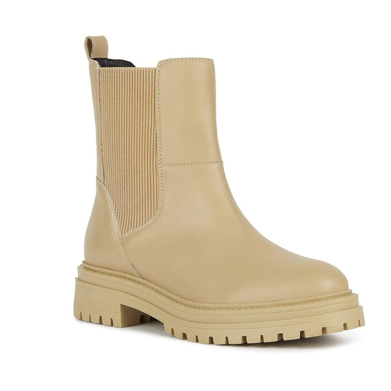 Geox Women's D Iridea Ankle Boot, Lt Sand, 6 UK