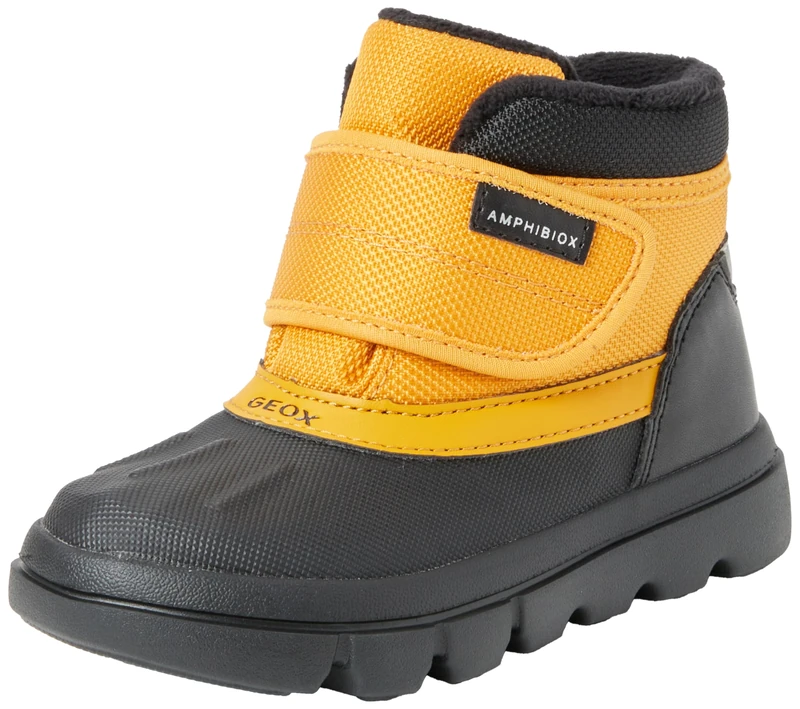 Geox Baby Boys' B Willaboom Boy B Ab Ankle Boot, Curry Black, 3.5 UK