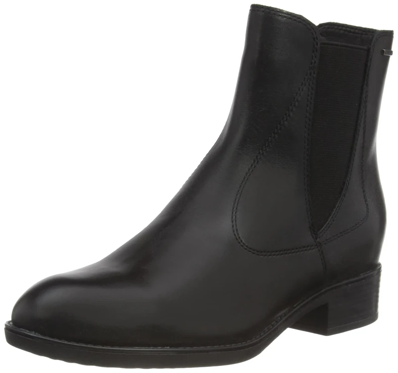 Geox Women's D Felicity Np ABX Ankle Boot, Black, 7 UK