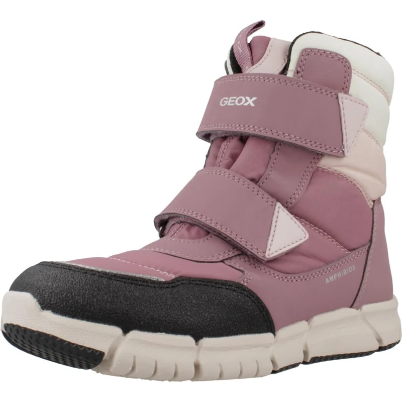 Geox Girls J Flexyper Girl B Ab Snow Boot, Dk Rose, 5 UK