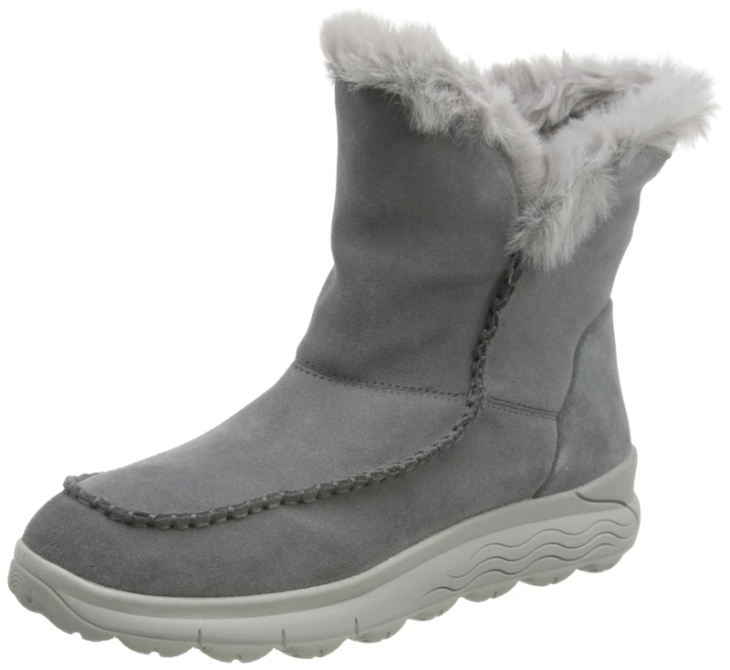 Geox Women's D Spherica 4x4 B ABX Ankle Boot, Dk Stone, 6 UK