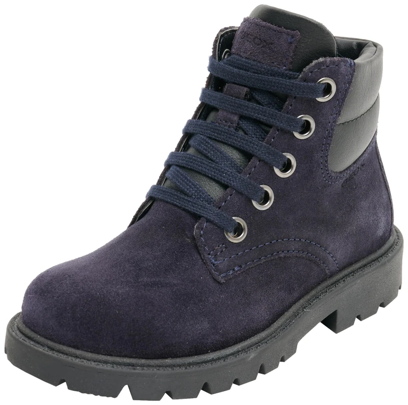 Geox Boys J Shaylax Boy BAnkle Boots, Navy Black, 4.5 UK