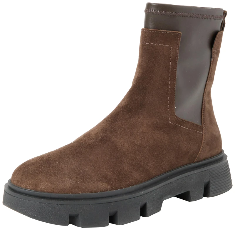 Geox Women's D Vilde Ankle Boot, Dk Brown, 7.5 UK