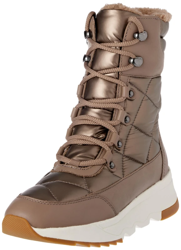 Geox Girls' D Falena B AbxAnkle Boot, brown, 4 UK
