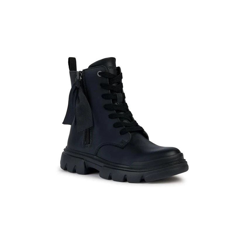 Geox Girls J Junette Girl GAnkle Boot, black, 6.5 UK