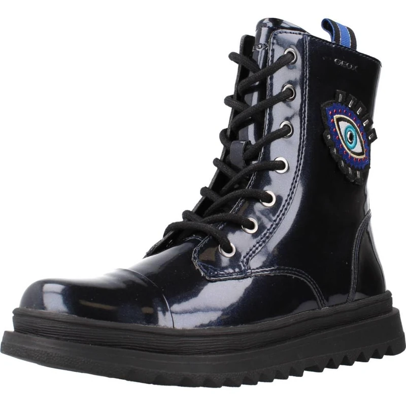 Geox Girls' J Gillyjaw GirlAnkle Boot, Navy Bluette, 10 UK - Image 1