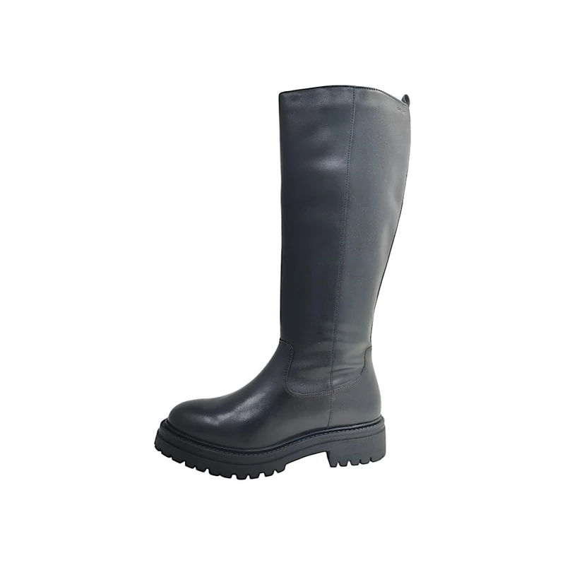 Geox Women's D New Asheel knee high boots, black, 3 UK