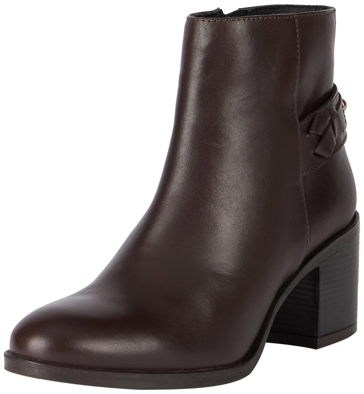 Geox Women's D New Asheel Ankle Boot, Coffee, 7 UK