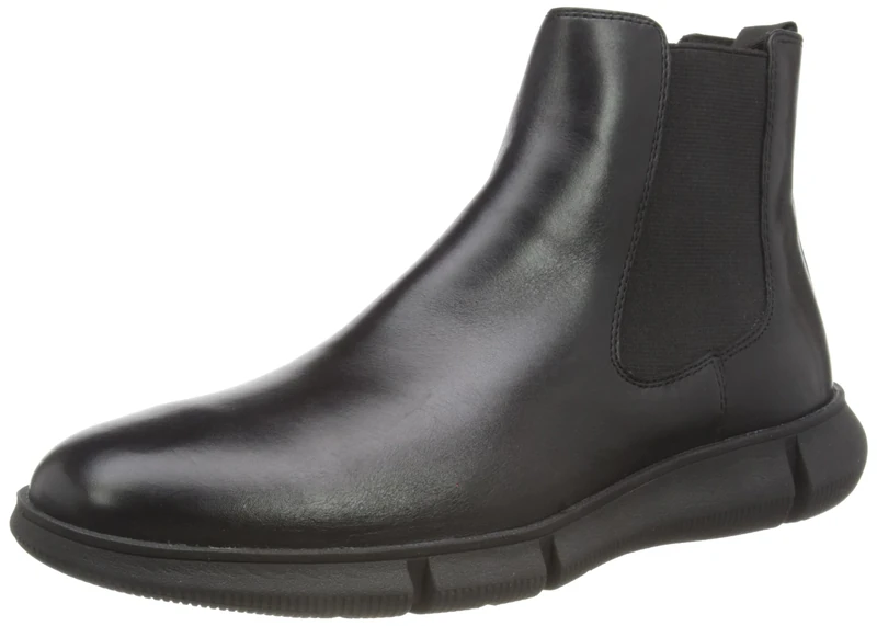 Geox Men's U Adacter F Ankle Boot, Black, 5 UK