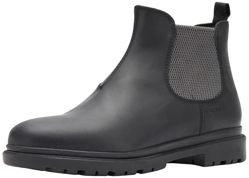 Geox Men's U Andalo Ankle Boot, Black Dk Grey, 11 UK