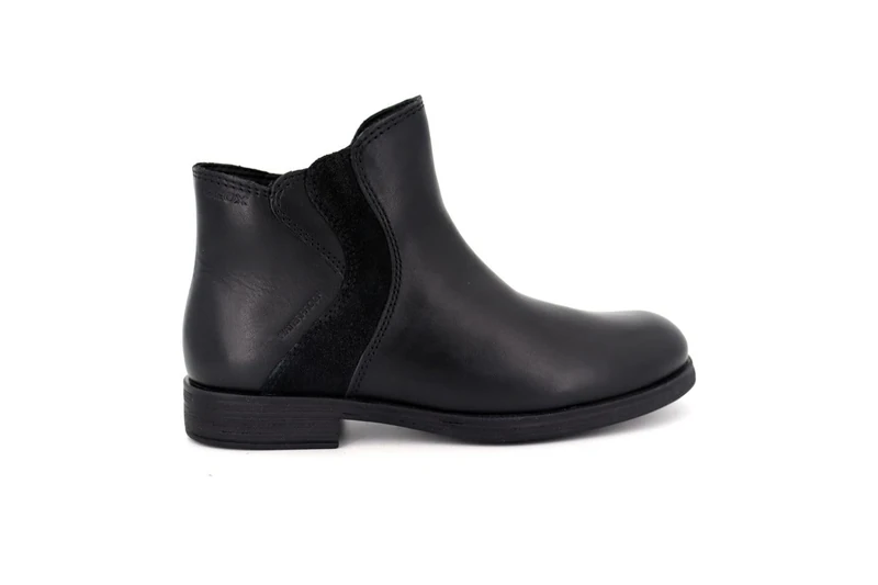 Geox Girls J Agata Girl WpfAnkle Boot, black, 2.5 UK - Image 1