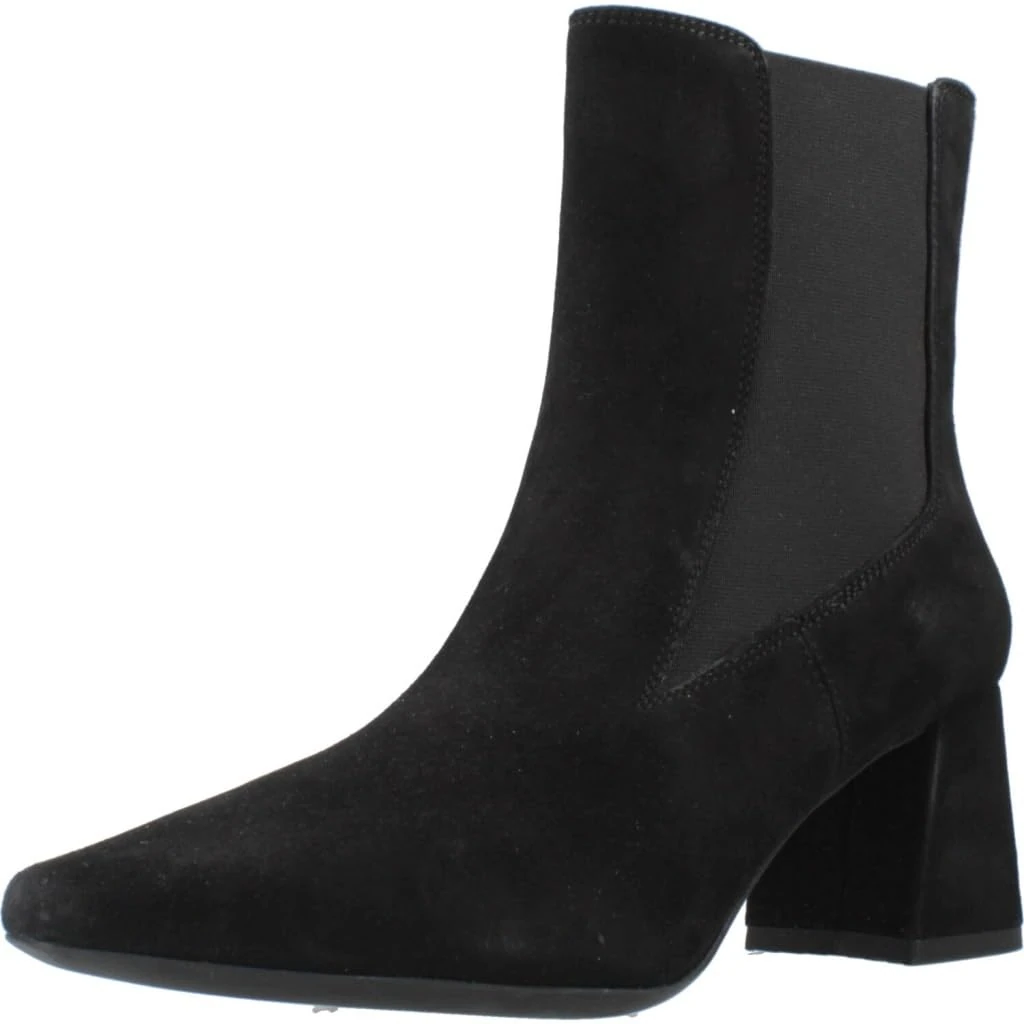 Geox Women's D Giselda Ankle Boot, Black, 4 UK