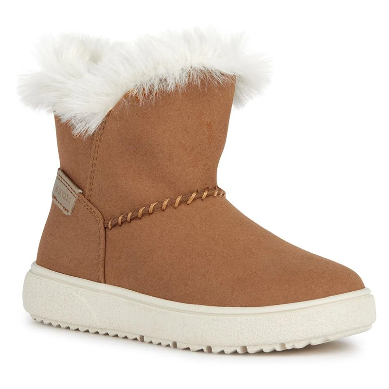 Geox Girls' J Theleven Girl Ankle Boot, Whisky Brown, 30 EU