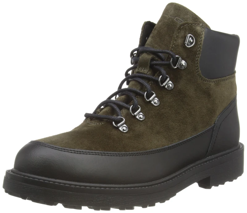 Geox Men's U Lagorai + GripAnkle Boot, Military, 8 UK