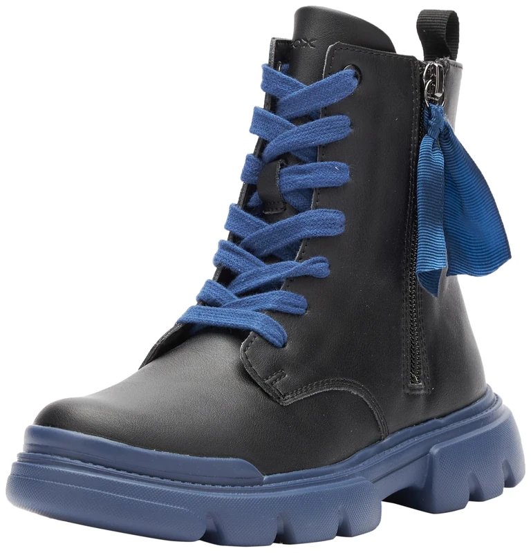 Geox J Junette Girl Ankle boot, Black Navy, 1.5 UK - Image 1