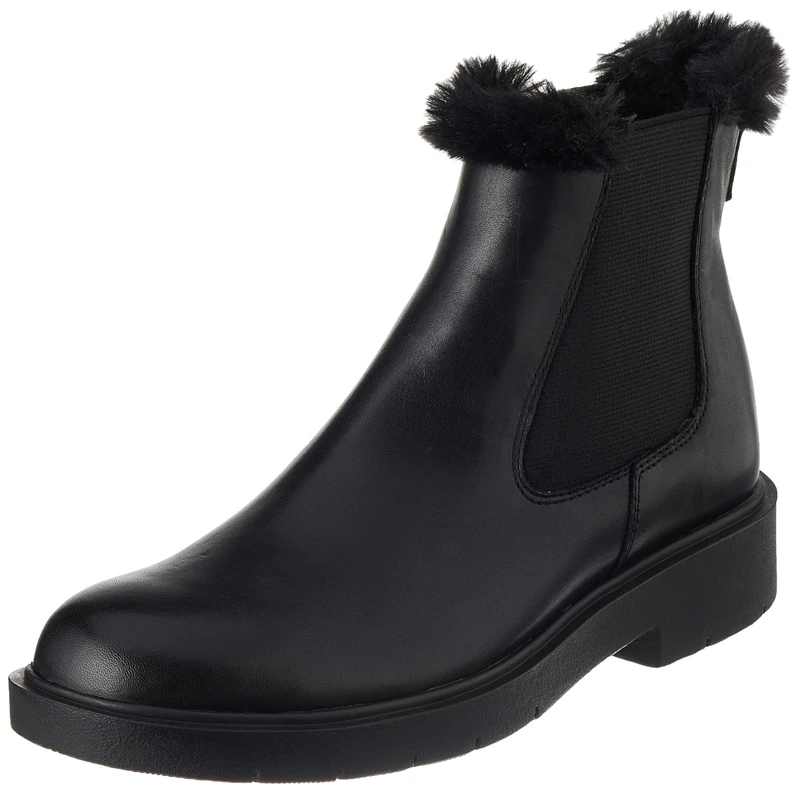 Geox Girls' D Spherica Ec1Ankle Boot, black, 6 UK