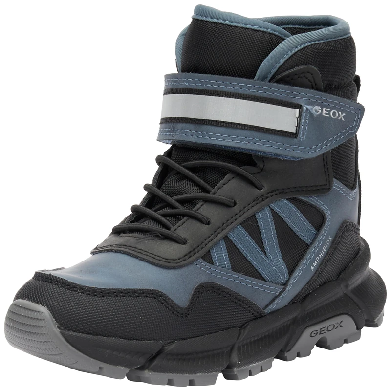 Geox J Flexyper Plus Boy Ankle Boot, Avio Black, 2.5 UK