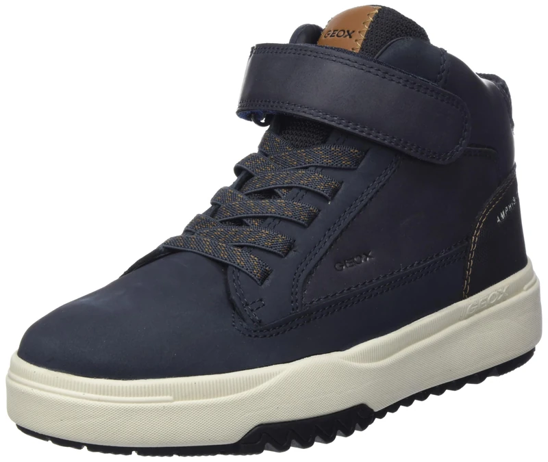 Geox J Bunshee Boy B ABX Ankle Boot, Navy Black, 1.5 UK Child