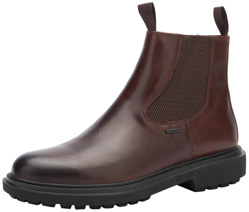 Geox Men's U Faloria B ABX Ankle Boot, Coffee, 10.5 UK