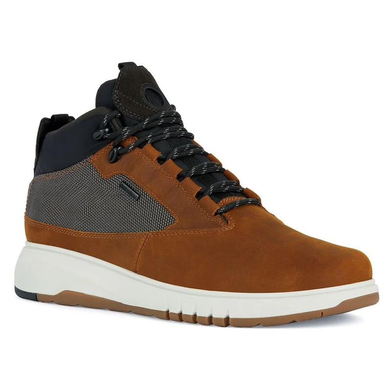 Geox Boys' U Aerantis 4x4 B ABX Ankle Boot, Ochre Graphite, 7 UK