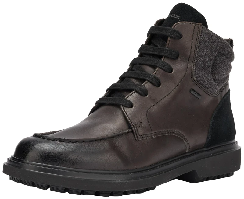 Geox U Faloria B ABX Ankle Boot, Black, 7 UK