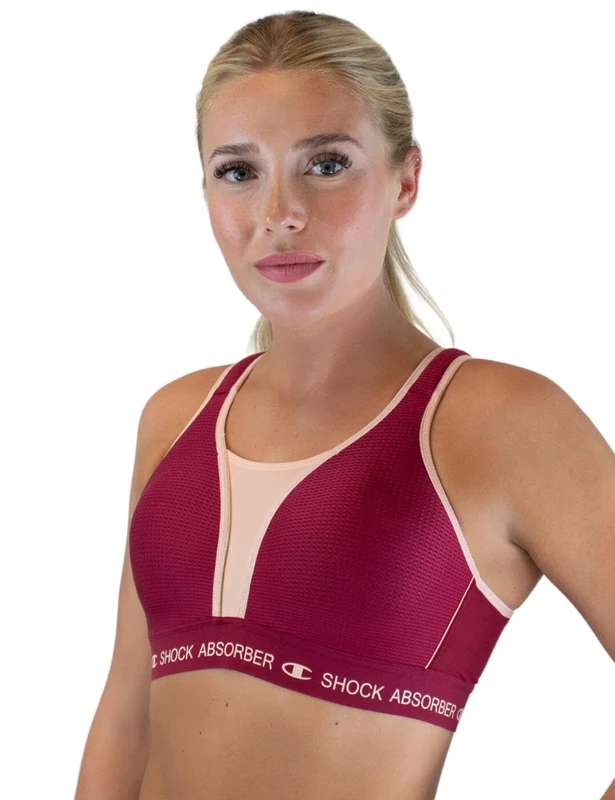 Champion Women's Sports Bra, (Pink/Tibetan Red), 32B