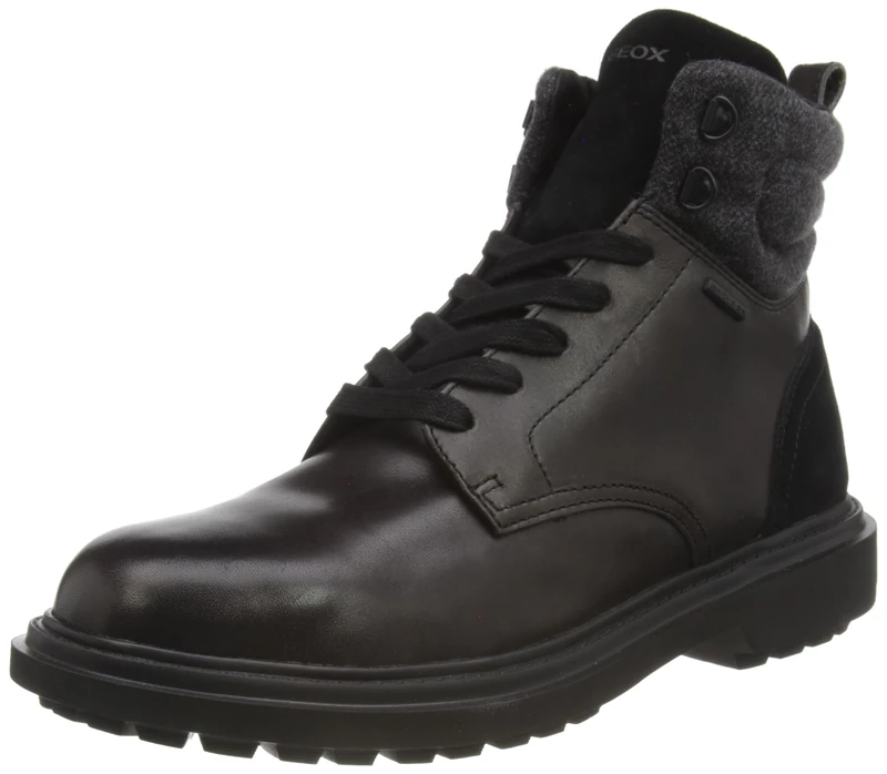 Geox Men's U Faloria B ABX Ankle Boot, Schwarz, 8 UK